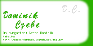 dominik czebe business card